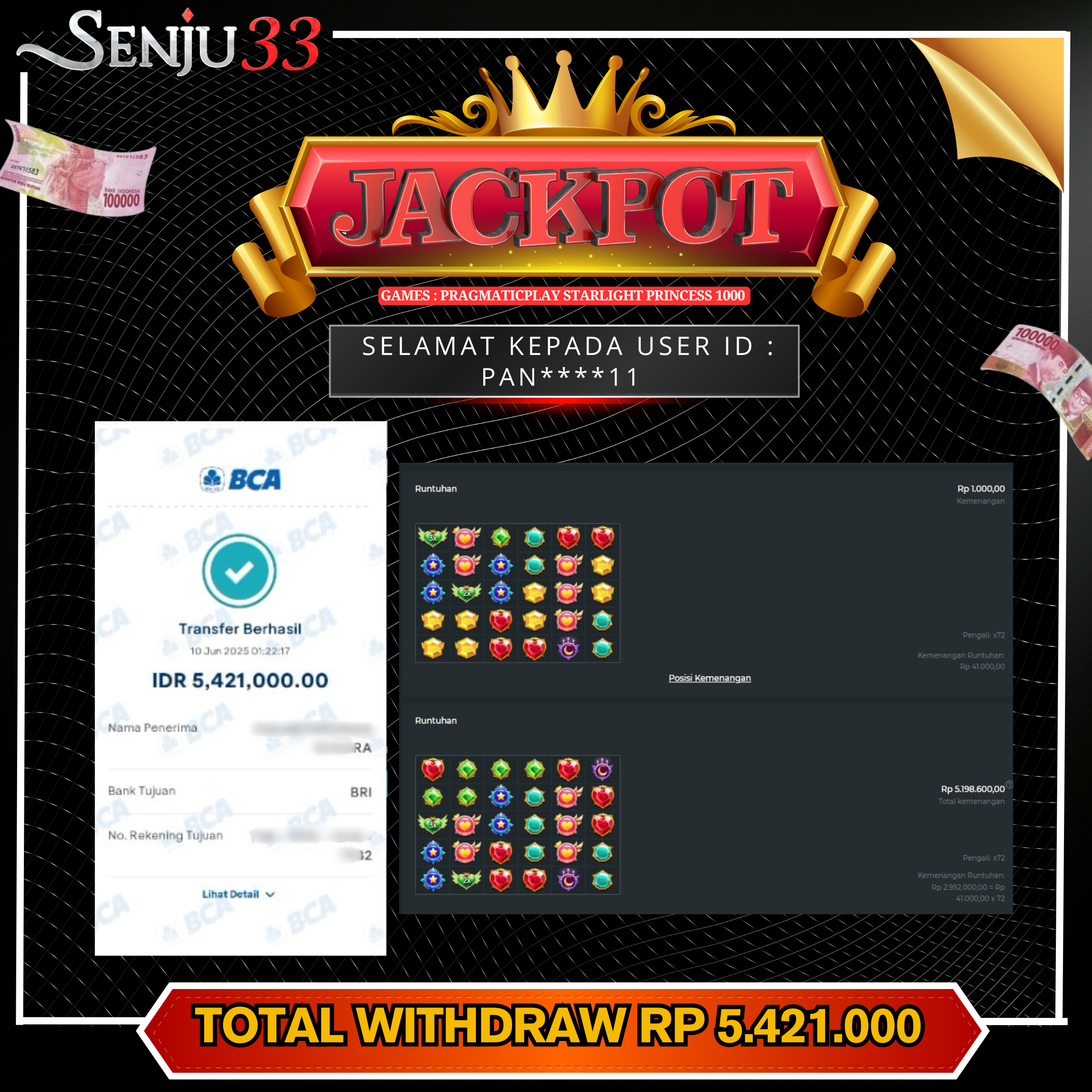 🎰 SENJU33 JACKPOT SLOT Rp. 5.421.000 LUNAS 🎉