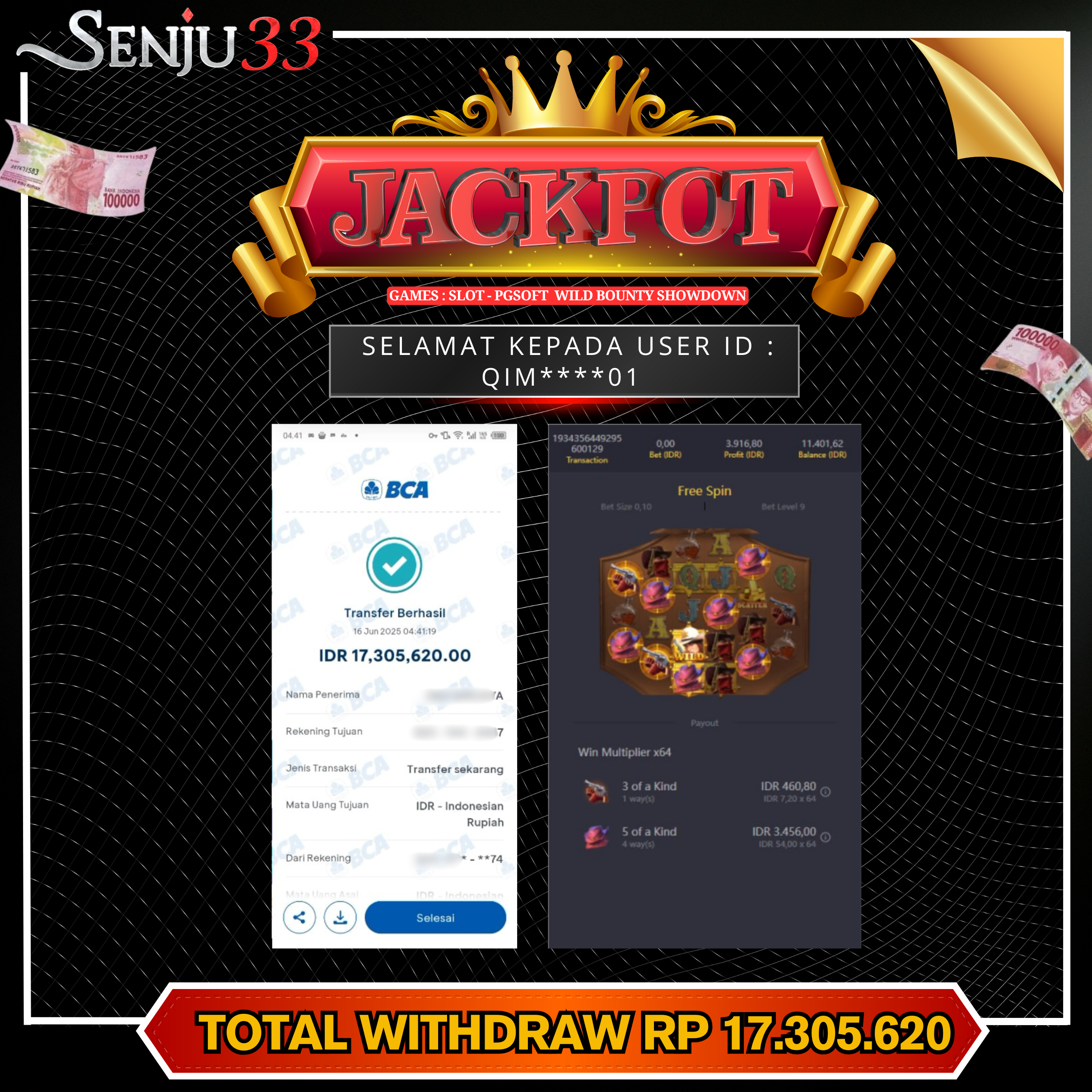 🎰 SENJU33 JACKPOT SLOT Rp. 17.305.620 LUNAS 🎉